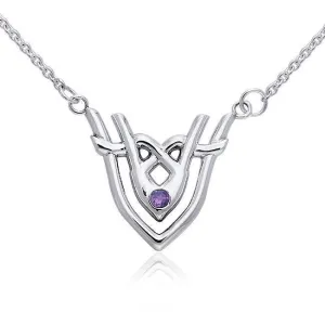Art Deco Silver Necklace TNC057
