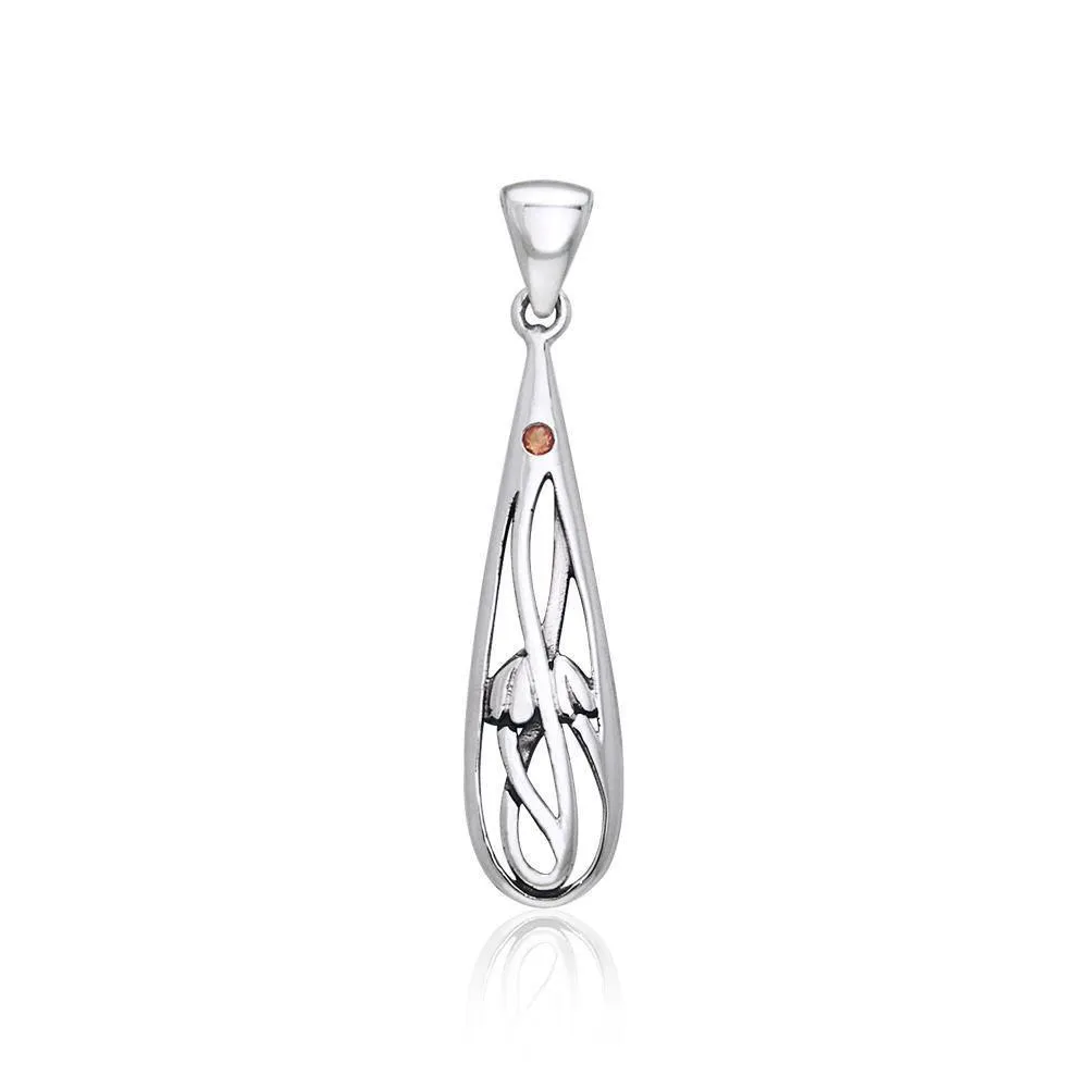 Art Deco Silver Pendant TPD444