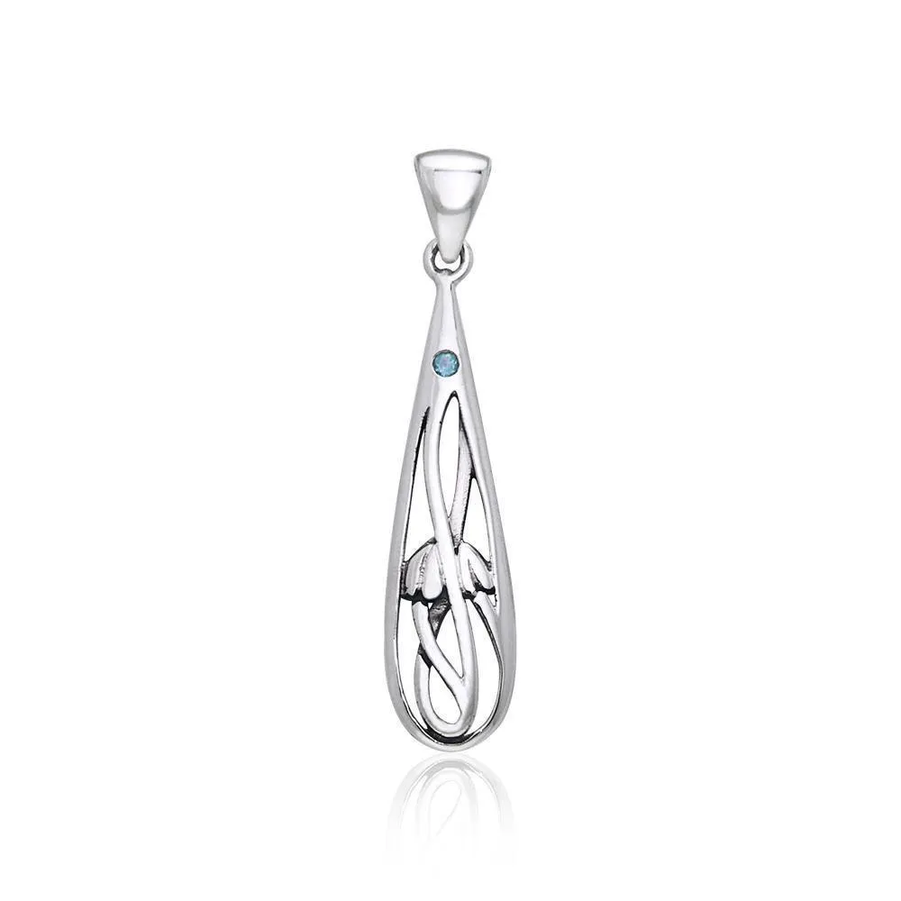 Art Deco Silver Pendant TPD444