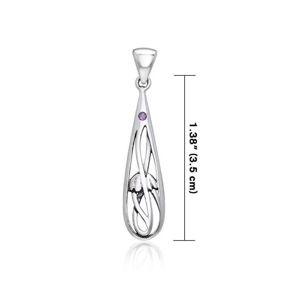 Art Deco Silver Pendant TPD444