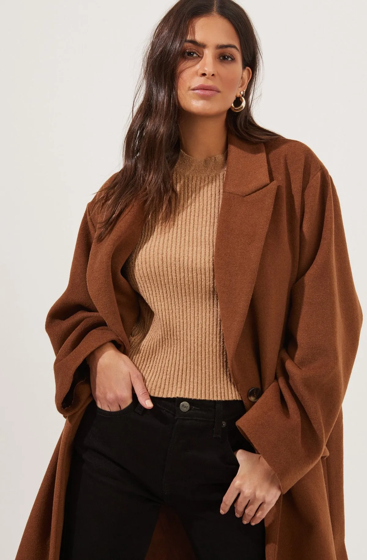 ASTR The Label Sonoma Oversized Coat