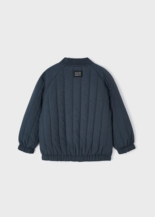 Boys Padded Bomber Jacket  | Charcoal
