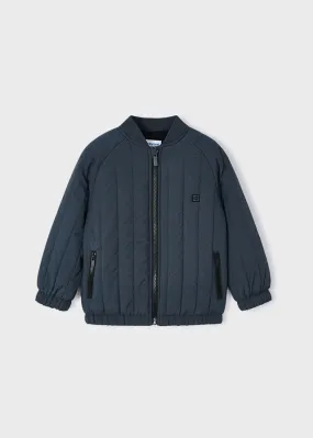 Boys Padded Bomber Jacket  | Charcoal