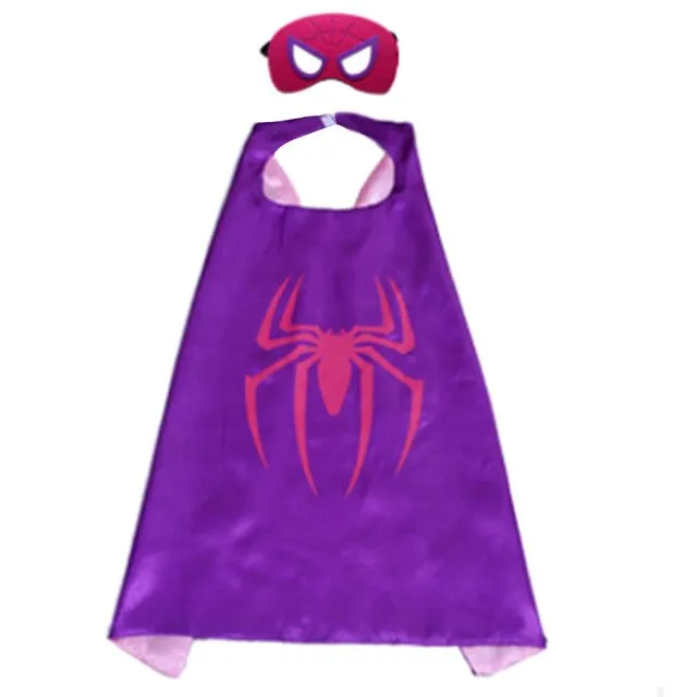 Boys Superhero Capes and Masks Children's Girls Hero Cloak Cosplay Costume For Kids Halloween Party superman Spiderman Iron Man Transformers Star Wars
