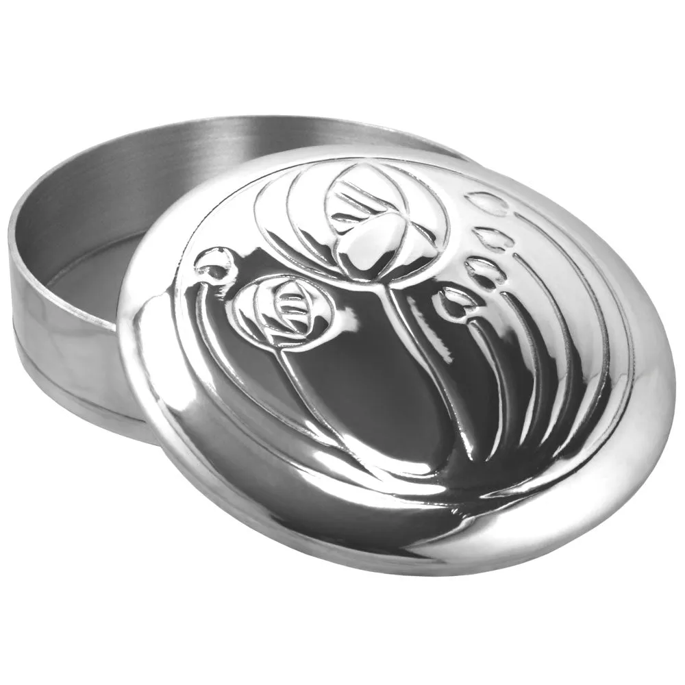 Charles Rennie Mackintosh Pewter Keepsake Trinket Box