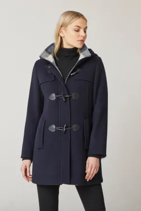 Classic Navy Wool Duffle Coat 2206