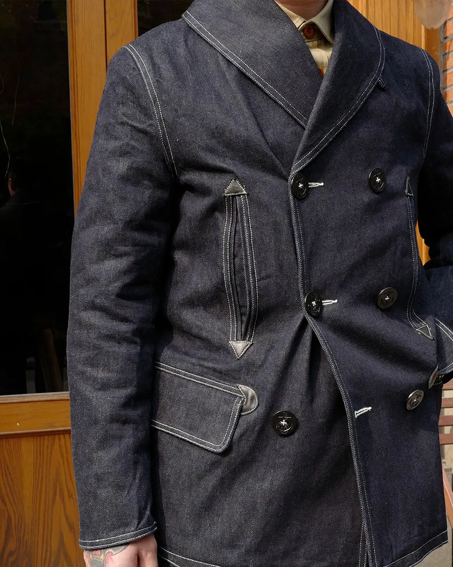 Denim Shawl Peacoat