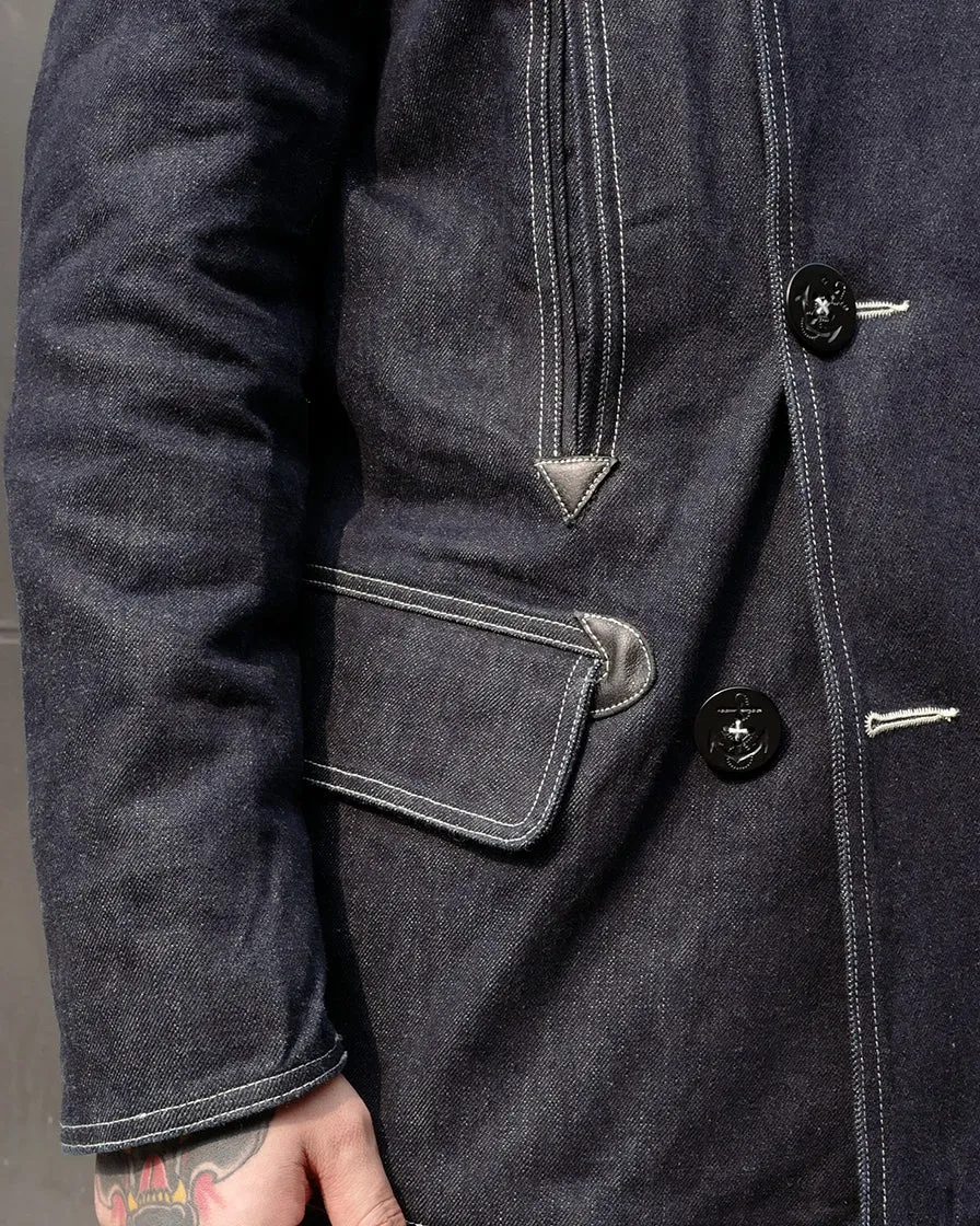 Denim Shawl Peacoat