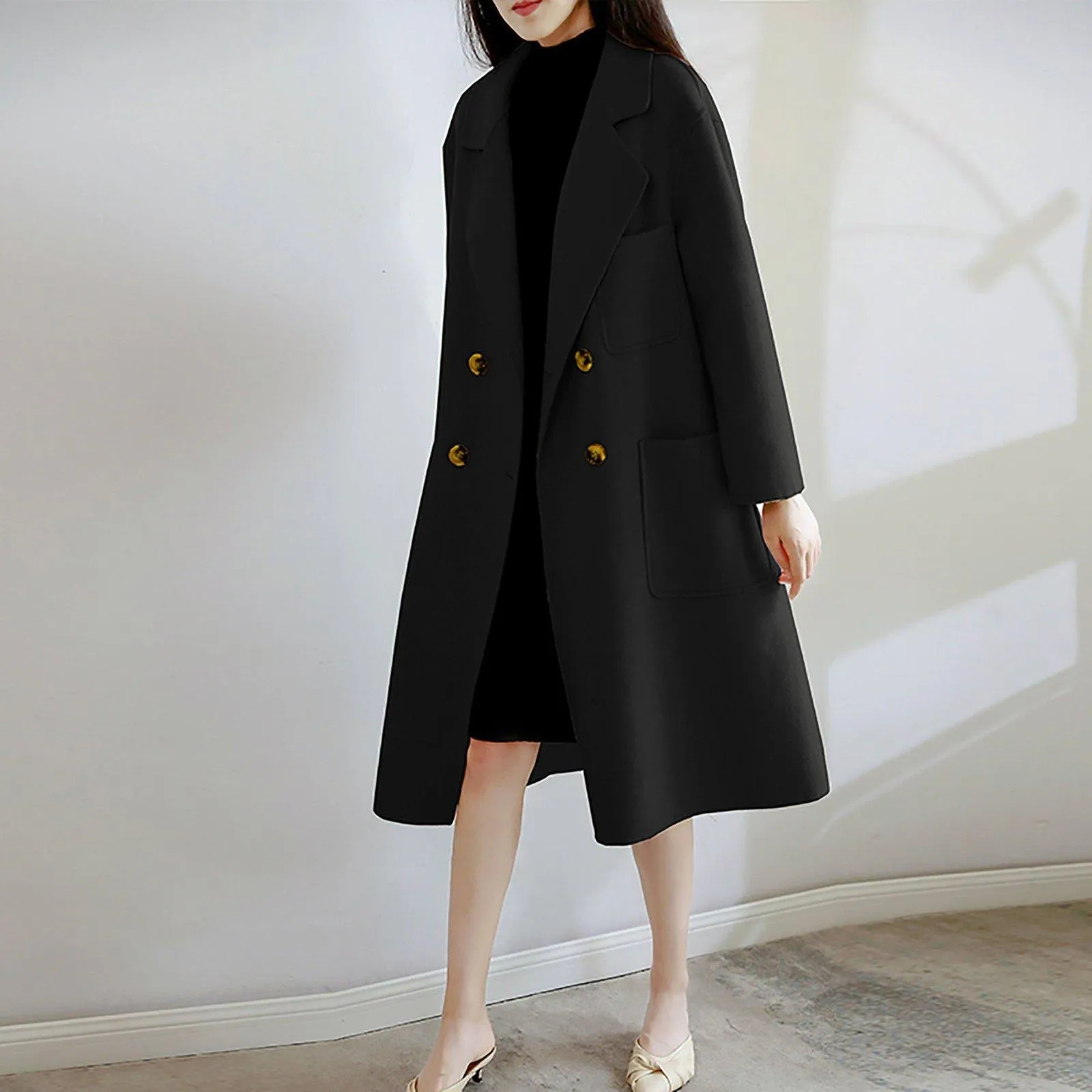 Double Breasted Wool Coat