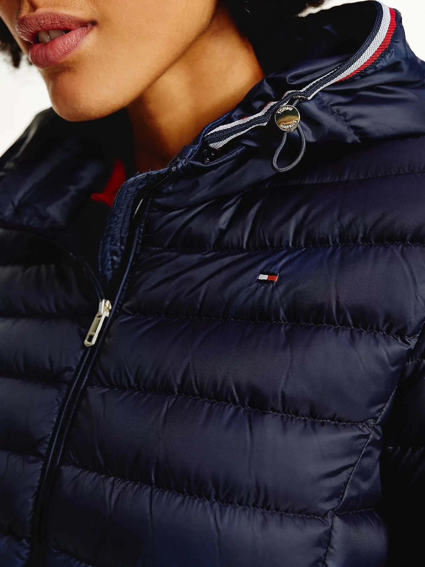 Essential Lightweight Down Packable Coat - Navy