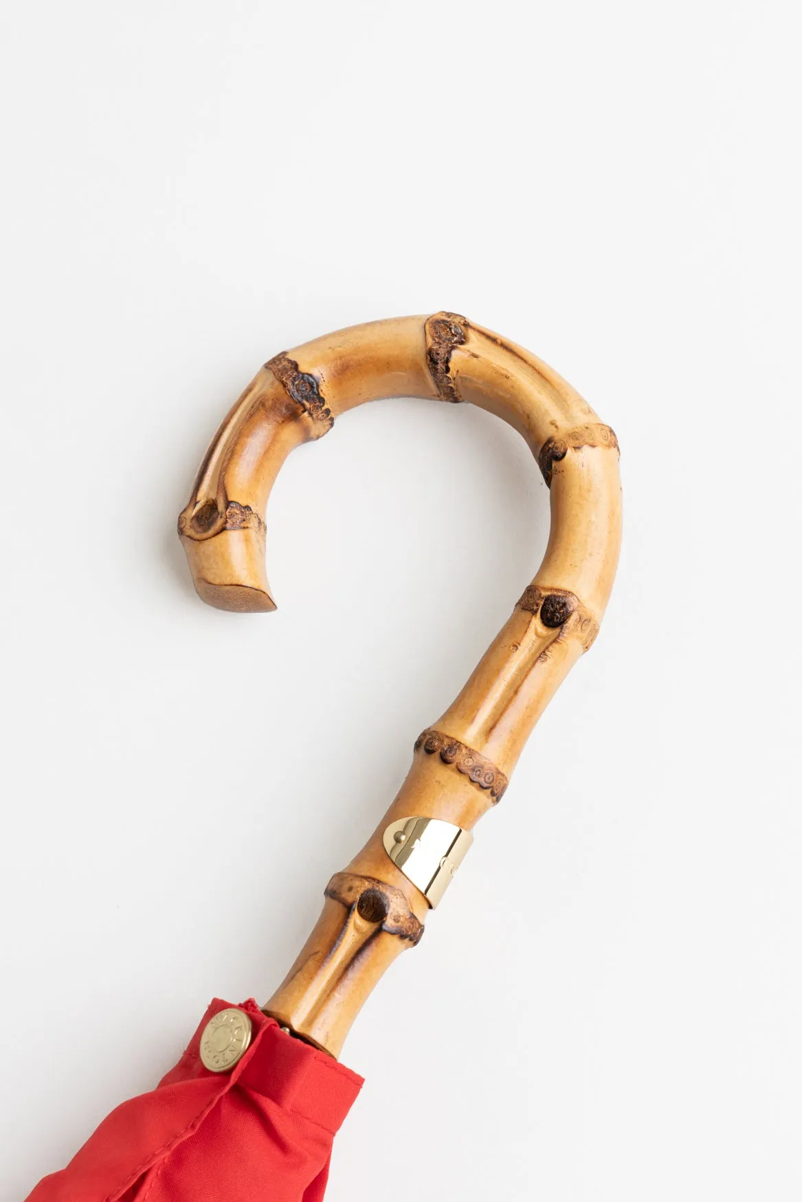 Heriot Red Whangee Handle Stick Umbrella