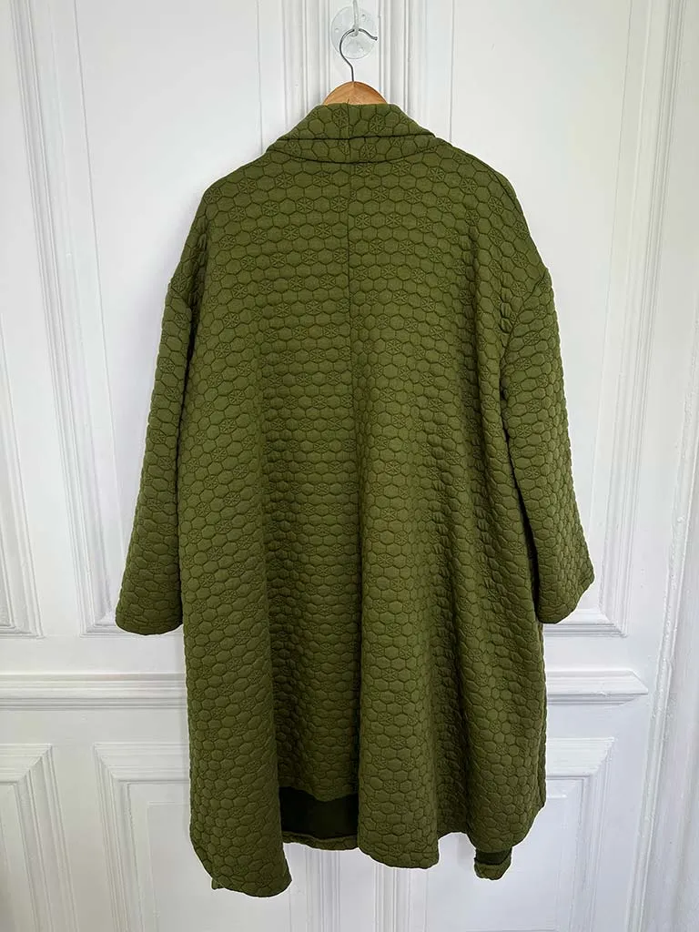 Honeycomb Swing Coat - Khaki