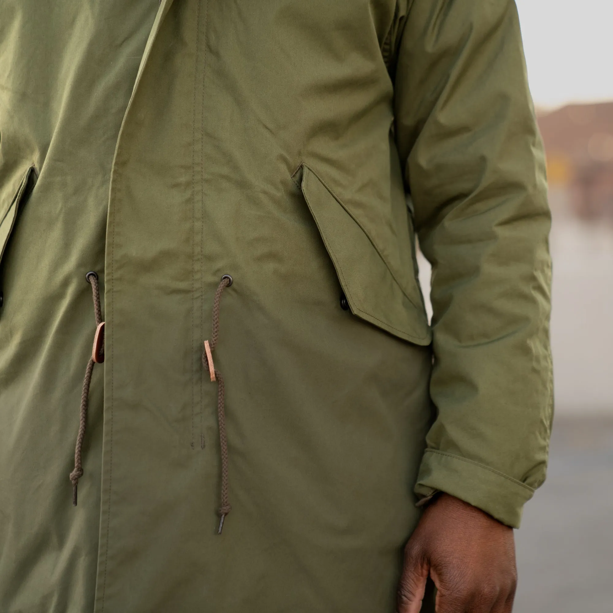 Iron Heart IHM-38-OLV 5oz Quilted Lining M-51 Type Field Coat Olive FINAL SALE