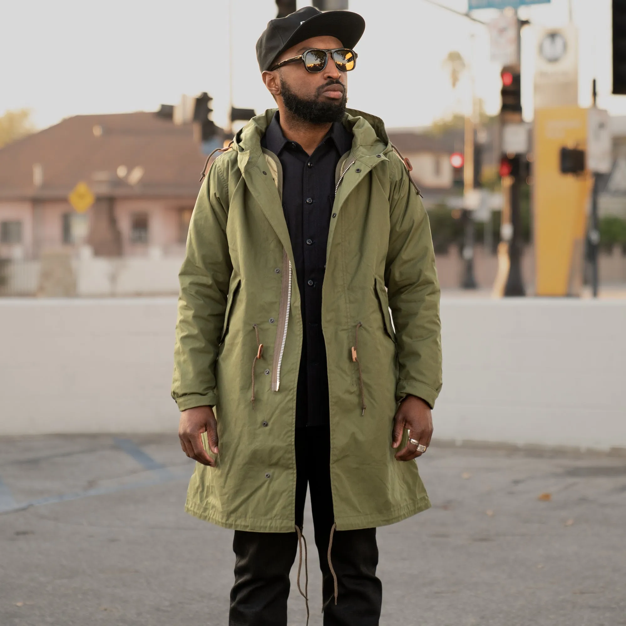 Iron Heart IHM-38-OLV 5oz Quilted Lining M-51 Type Field Coat Olive FINAL SALE