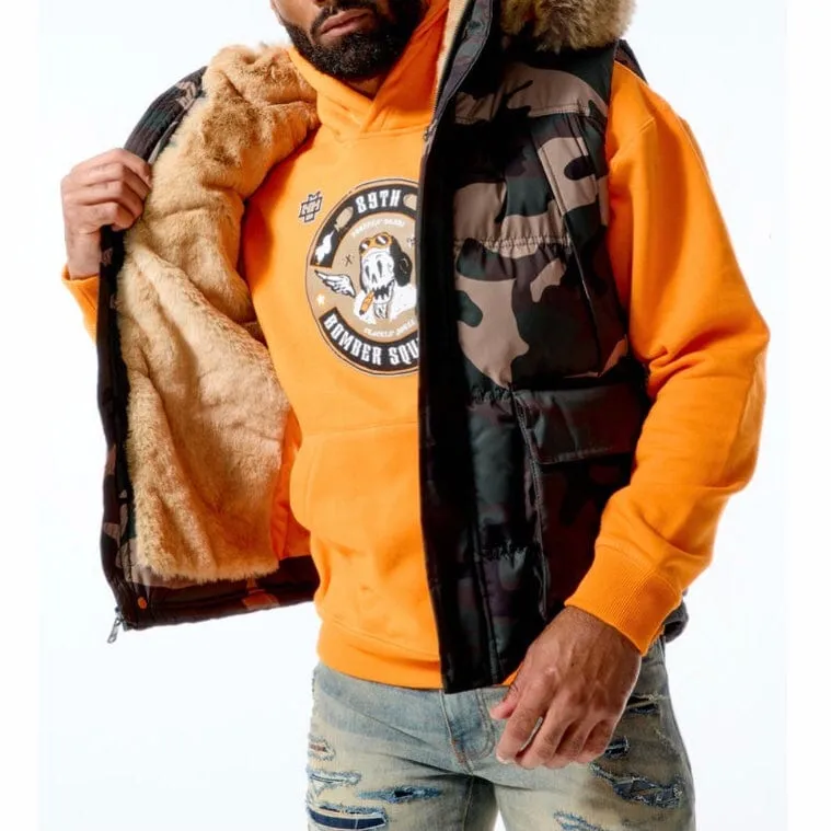Jordan Craig Yukon Fur Lined Puffer Vest (Woodland) 9371VC