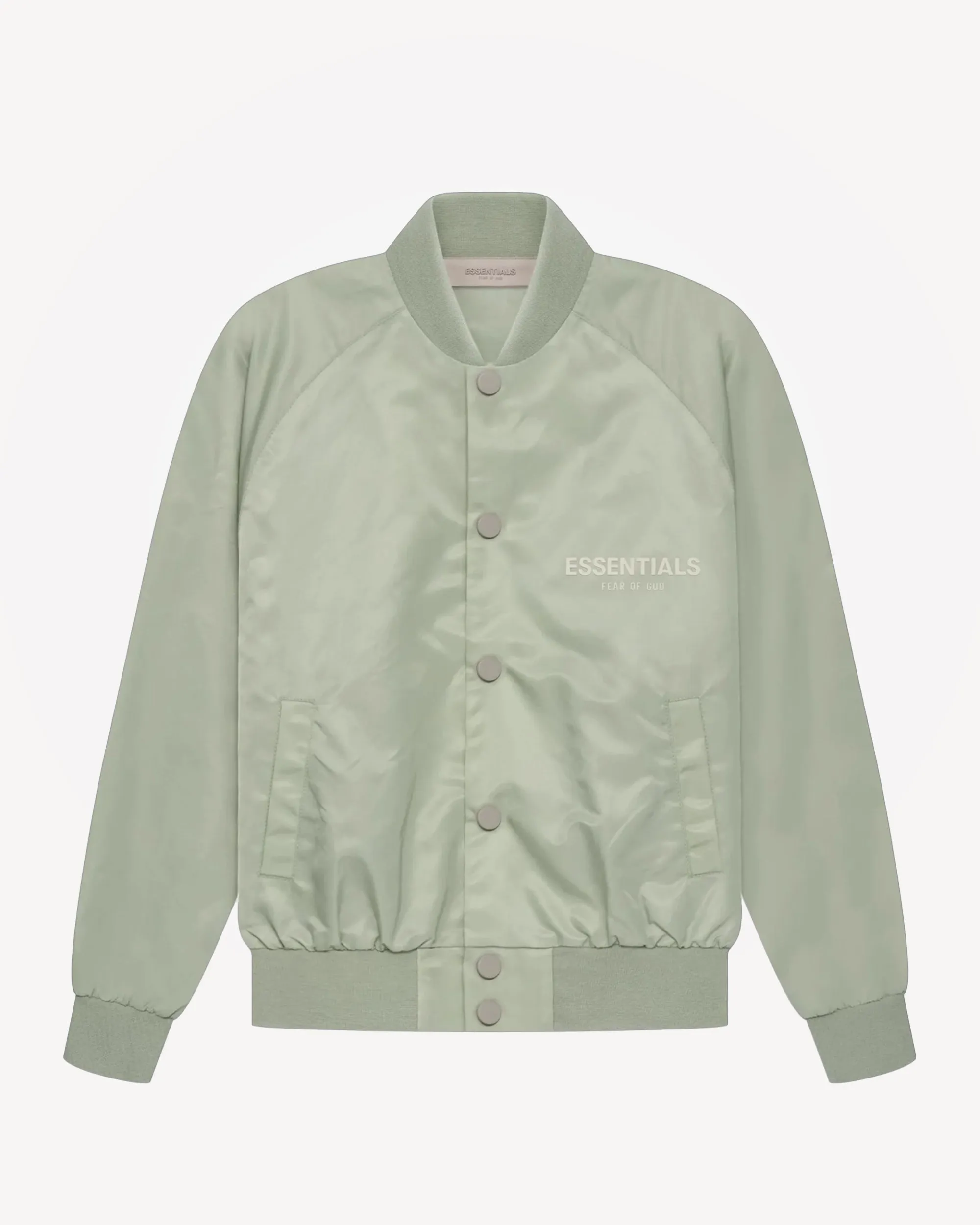Kids' Baseball Jacket in Seafoam