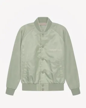 Kids' Baseball Jacket in Seafoam