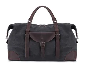 Leeston Canvas Leather Duffle Bag