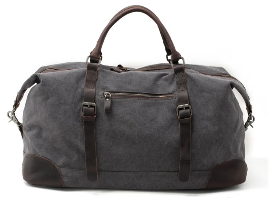 Leeston Canvas Leather Duffle Bag