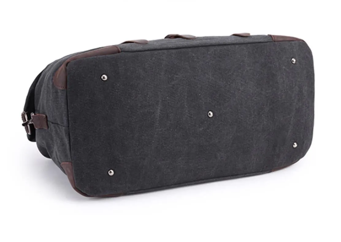 Leeston Canvas Leather Duffle Bag