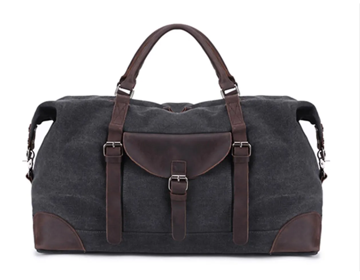 Leeston Canvas Leather Duffle Bag