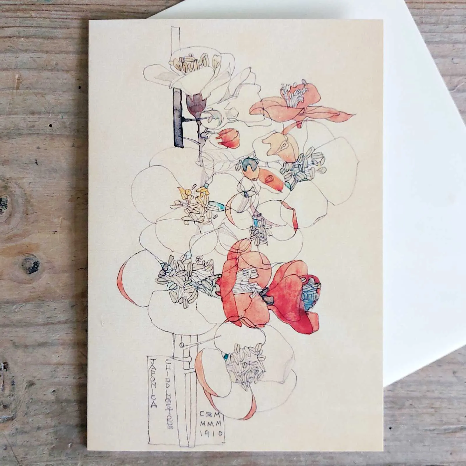 Mackintosh - Japonica Greeting Card