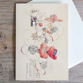Mackintosh - Japonica Greeting Card