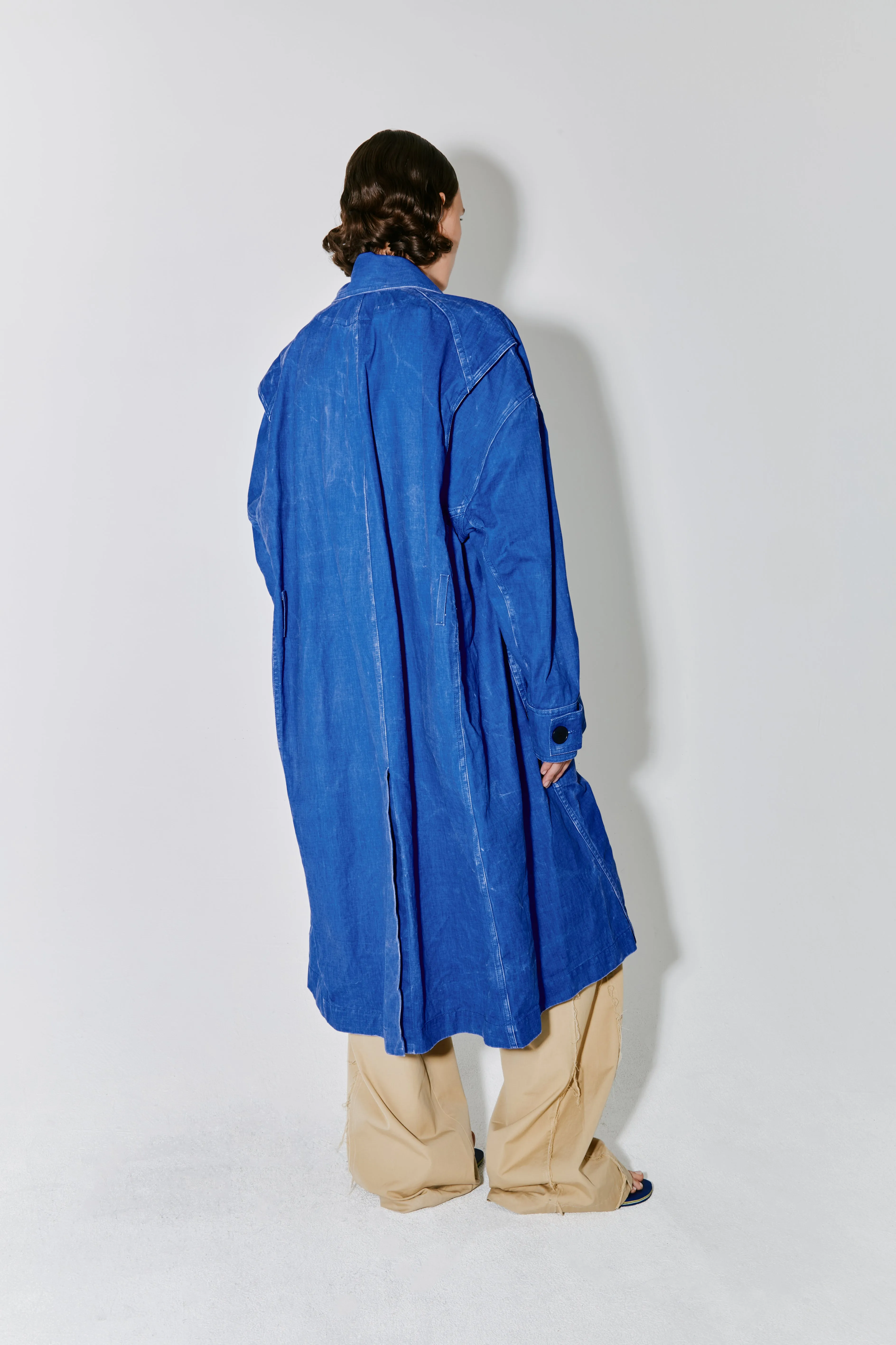 MANSO coat azure blue