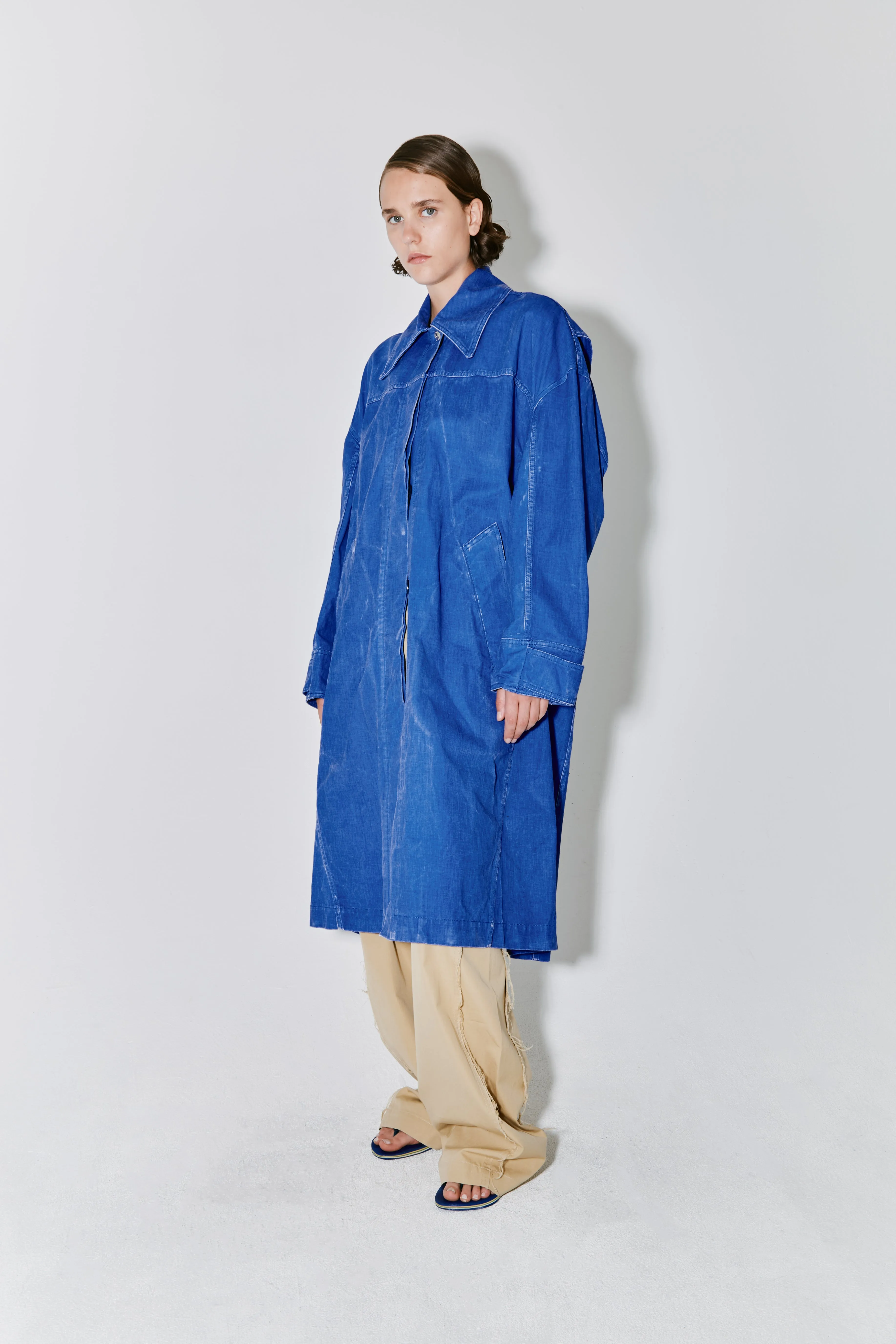 MANSO coat azure blue