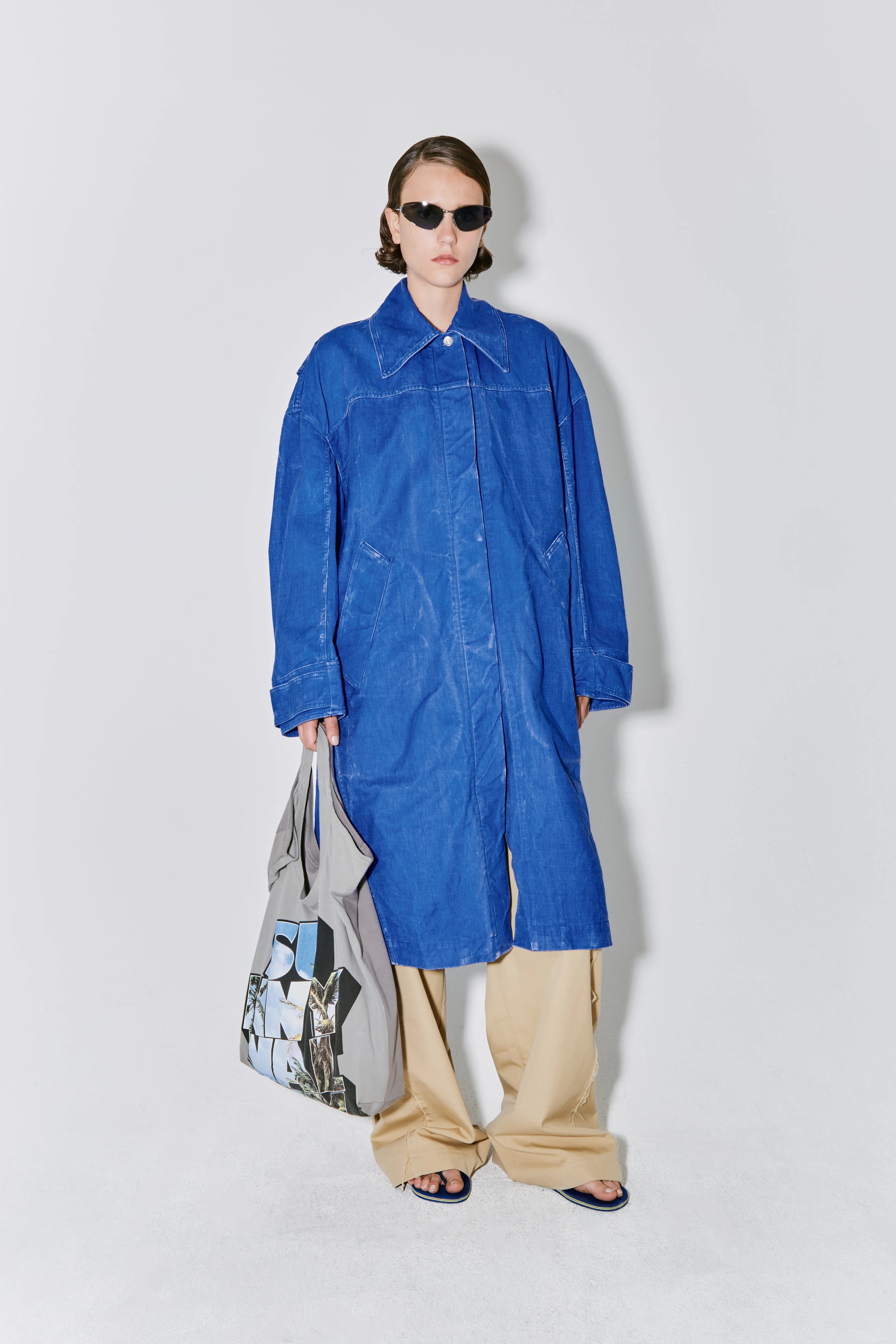 MANSO coat azure blue