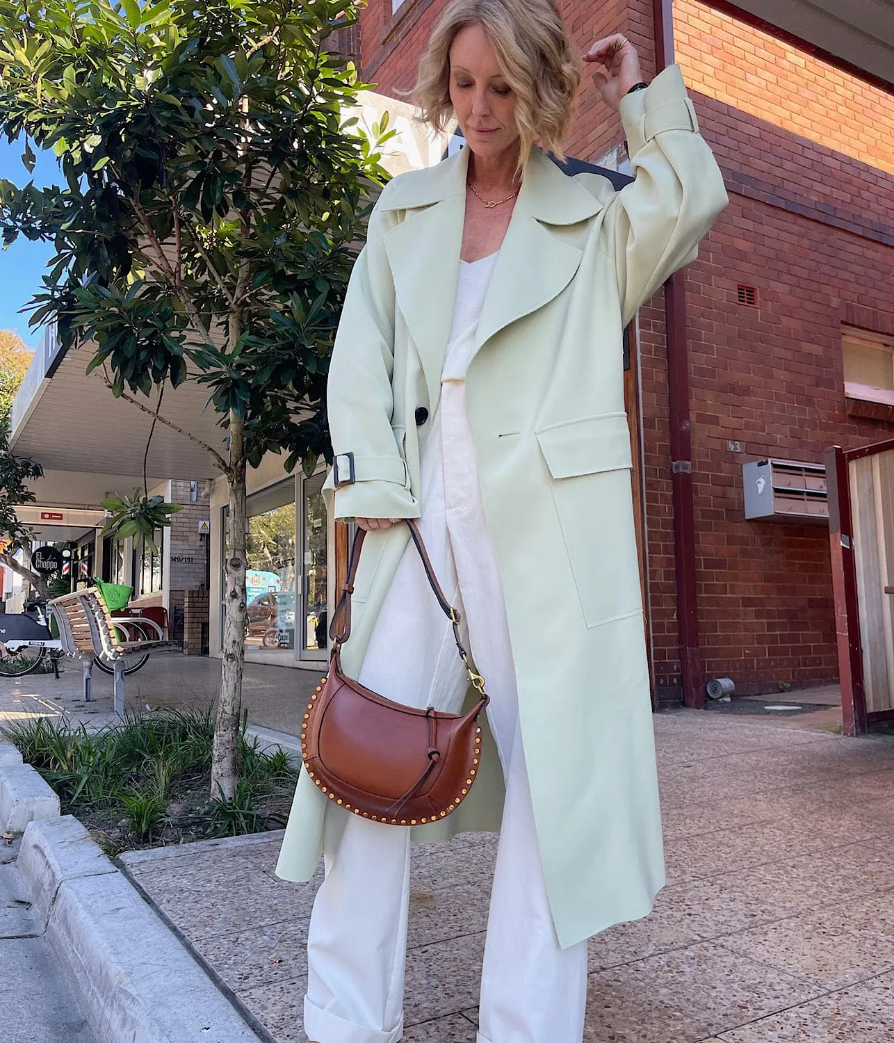 MILLER TRENCH COAT- PEAR