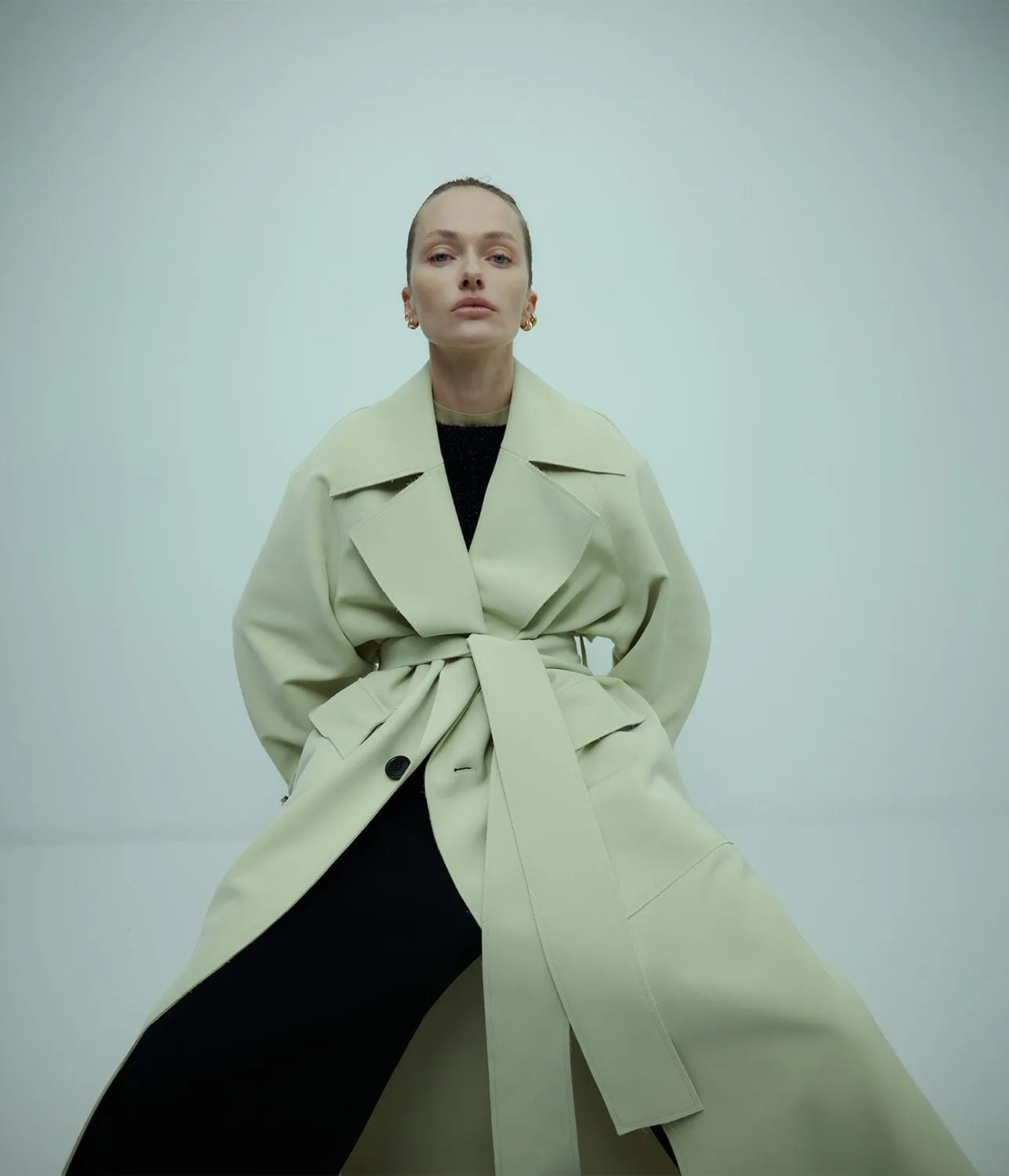 MILLER TRENCH COAT- PEAR