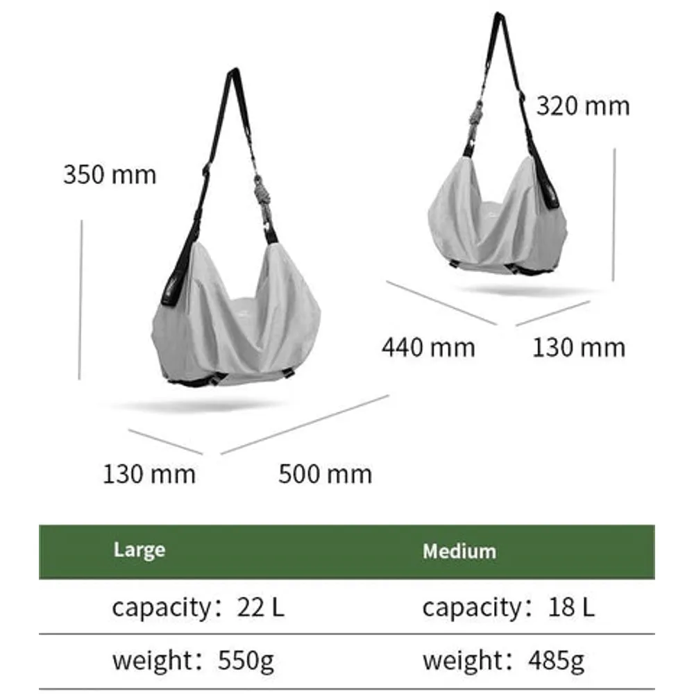 NIID NIID VIA DUAL PURPOSE DUFFLE 22L-GRAPHITE