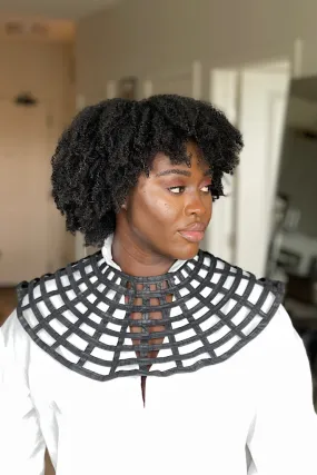 Noire Black Ankara Cape