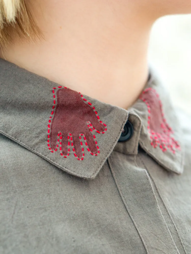 Oversized Shirt - Hand Print
