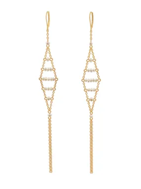 Pea Pod Pearl Earring