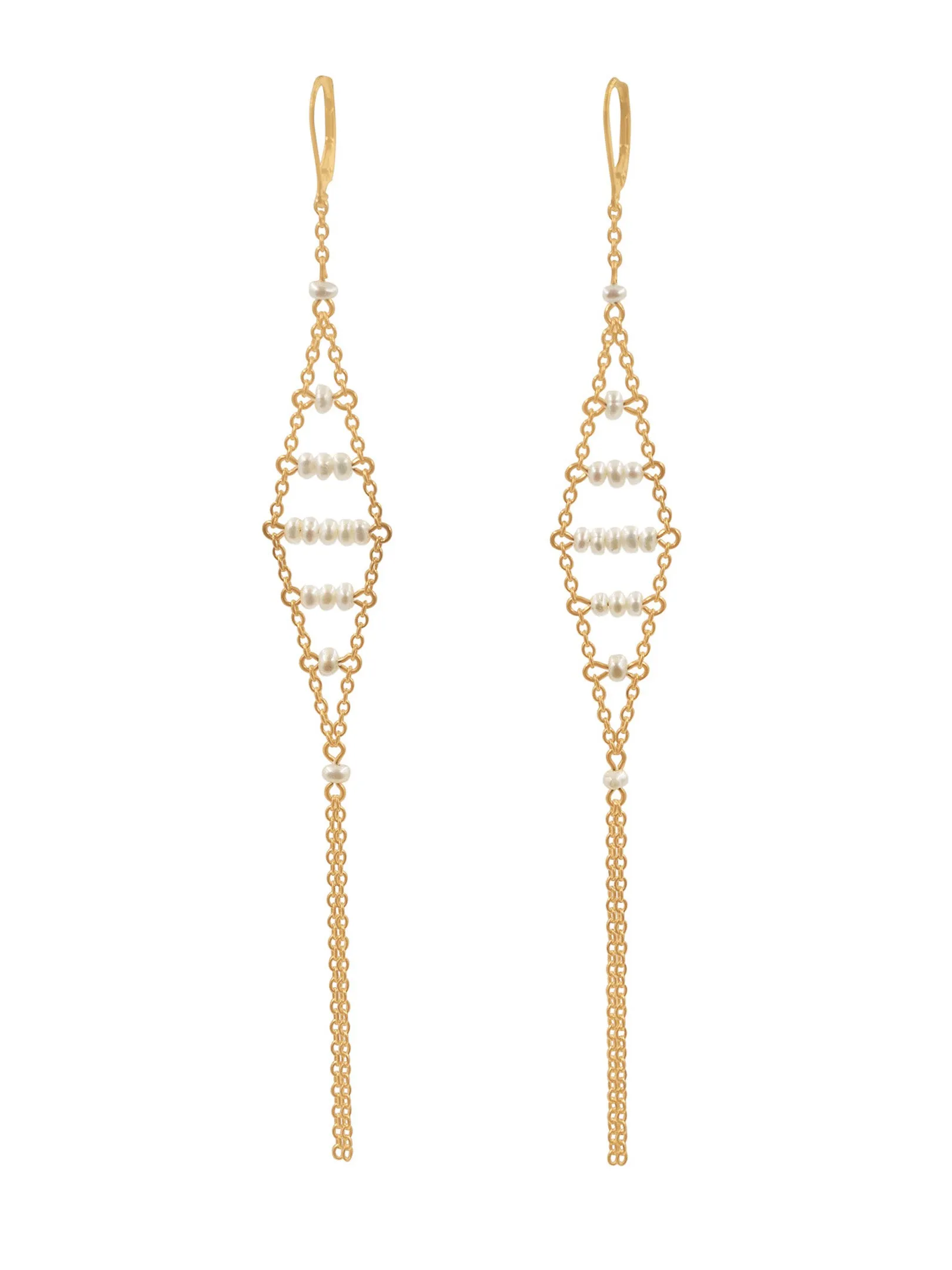 Pea Pod Pearl Earring