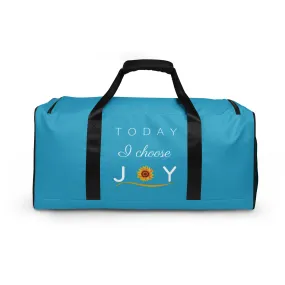 "Today I Choose Joy" Duffle Bag (Aqua)