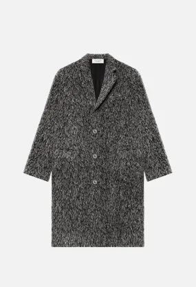 Scarlet Overcoat / Alpaca Jacquard