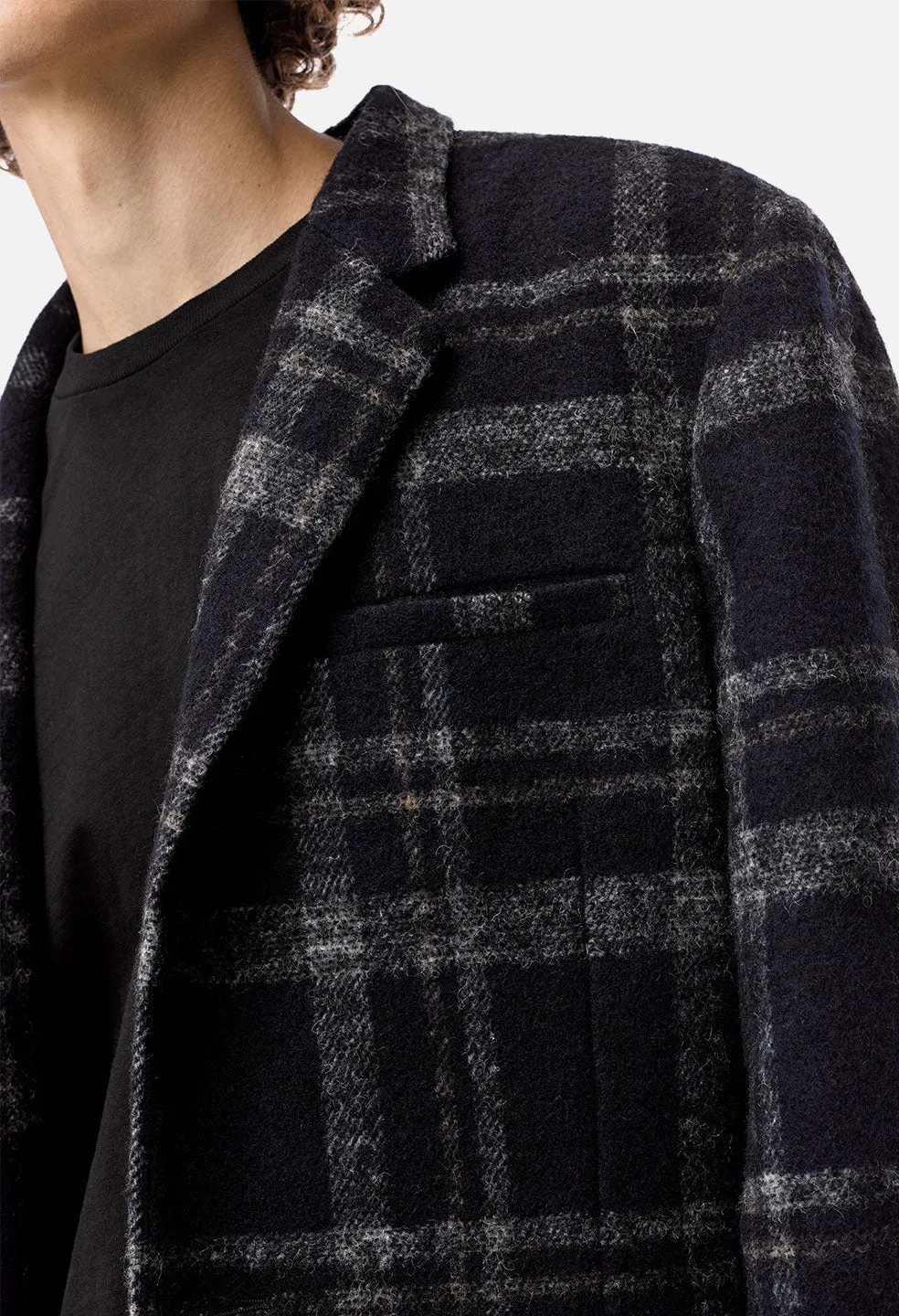 Scarlet Overcoat / Black Plaid