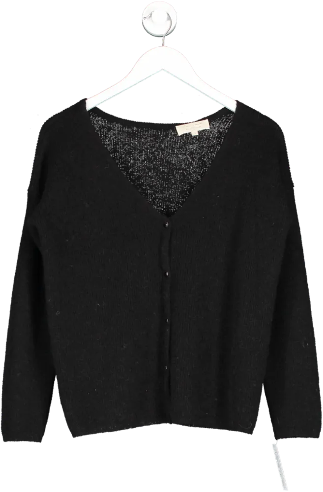 Sezane Black Barry Cardigan UK S