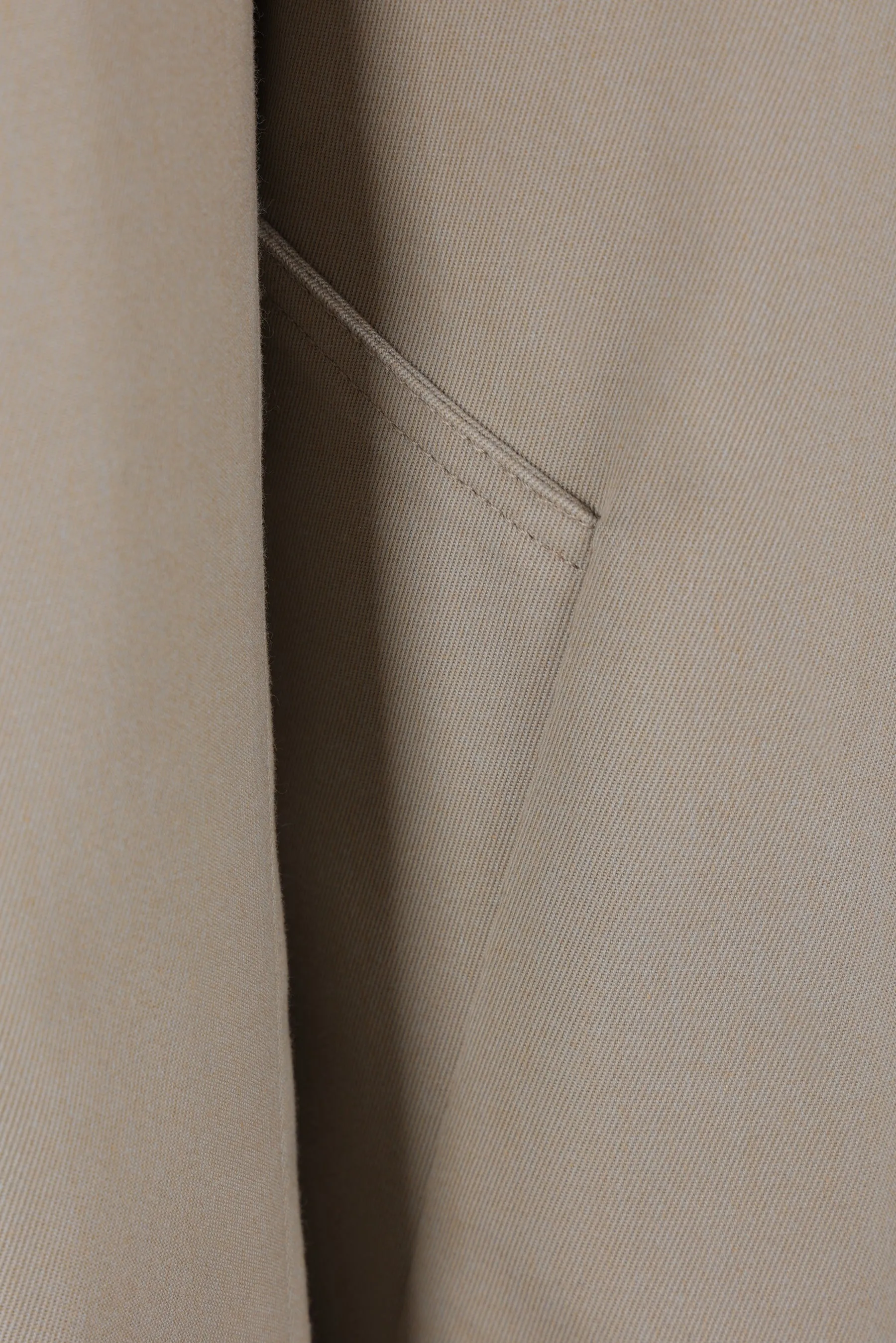 single-breasted gabardine trench coat