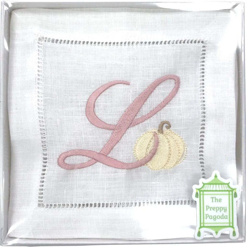 The Preppy Pagoda White Embroidered Napkin One Size