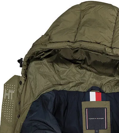Tommy Hilfiger Padded Hooded Stretch Bomber Jacket