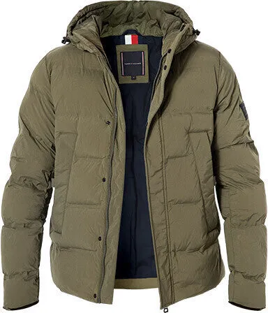 Tommy Hilfiger Padded Hooded Stretch Bomber Jacket