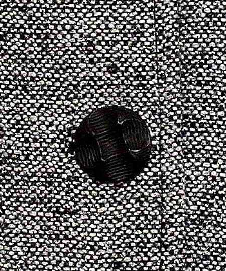 Tweed Car Coat with Peaked Buttons