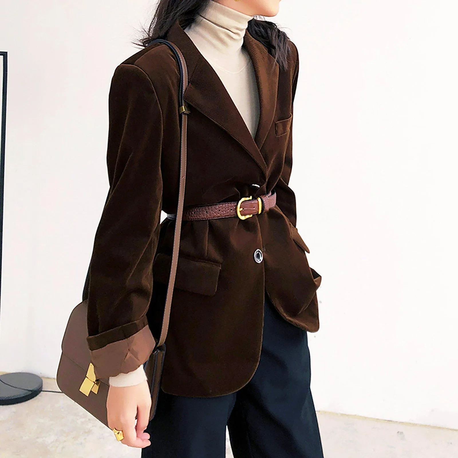 Velvet Cozy Long Sleeve Blazer